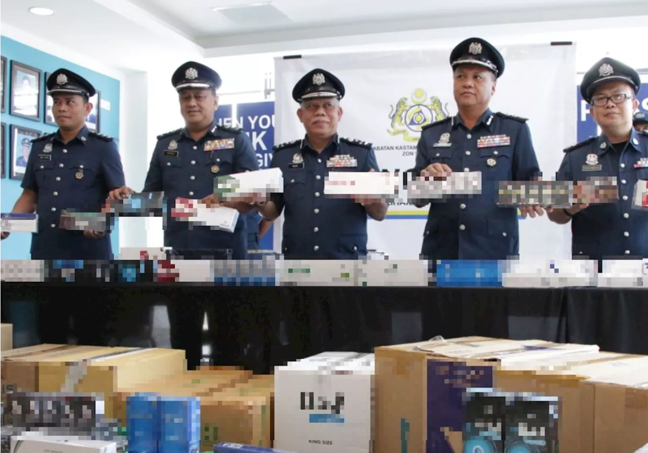 RM7.5mil worth of illicit smokes seized in Sandakan