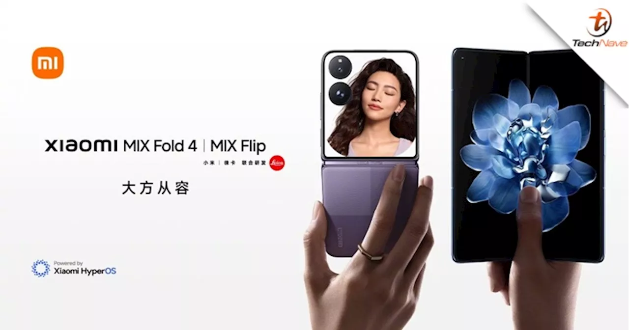 Xiaomi reveals Mix Fold 4 & a new Mix Flip phone, launching soon on 19 July 2024