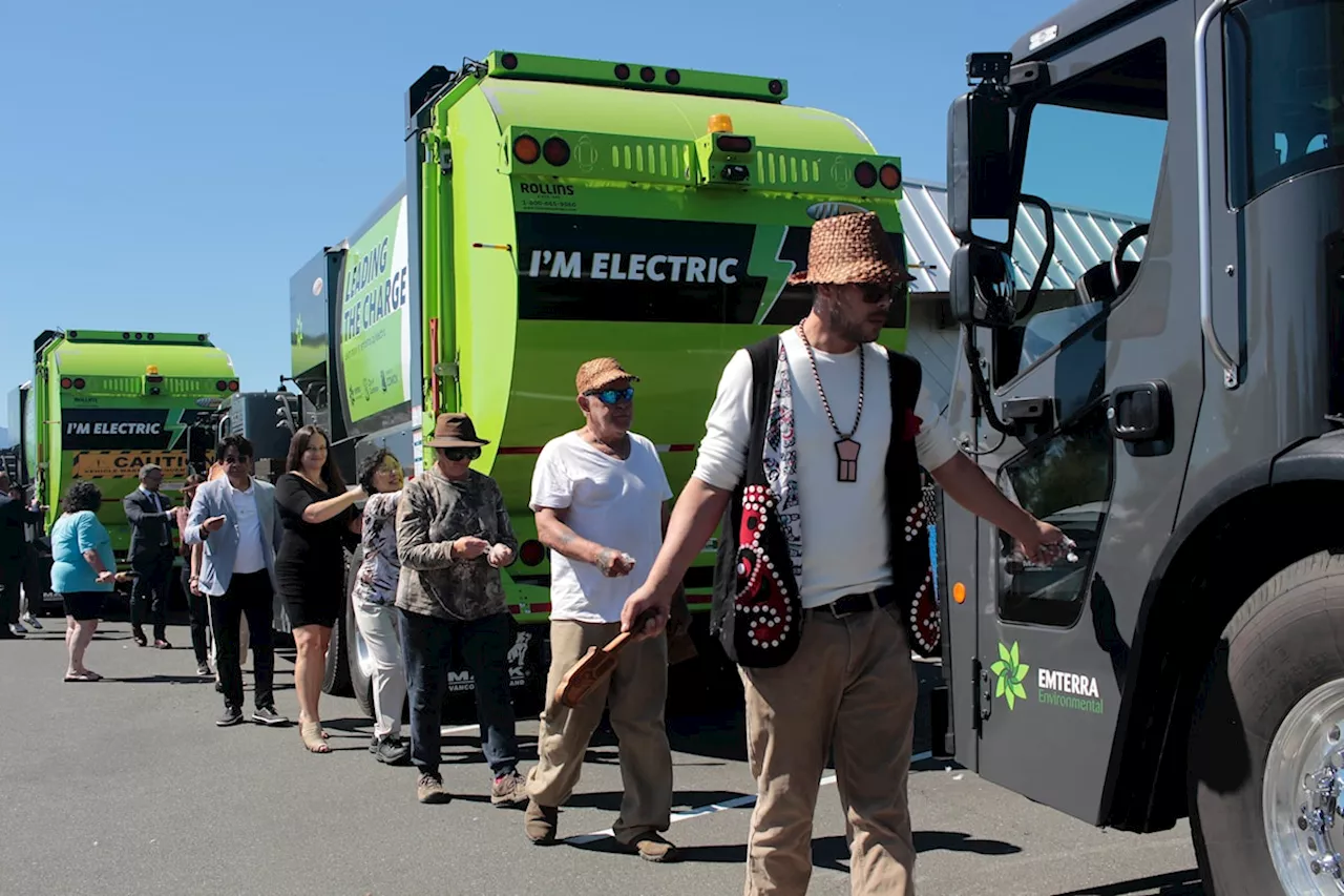 B.C. community launches North America's largest electric garbage truck fleet