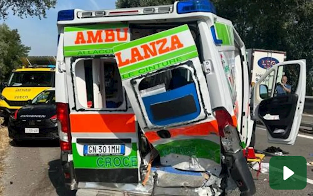 Incidente in Veneto, travolta un'ambulanza: ferito l'equipaggio del 118