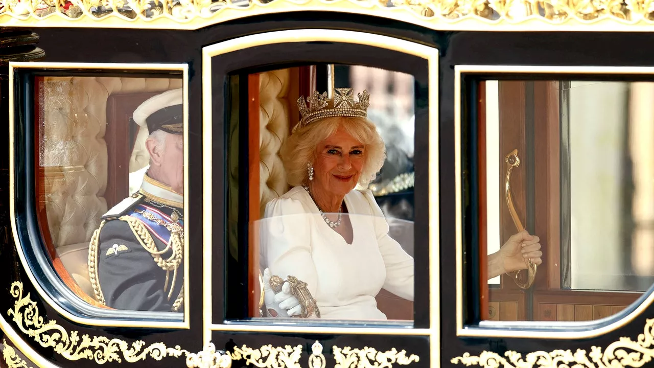 Queen Camilla Was a Literal Birthday Queen In Historic Crown of More Than 1,000 Diamonds