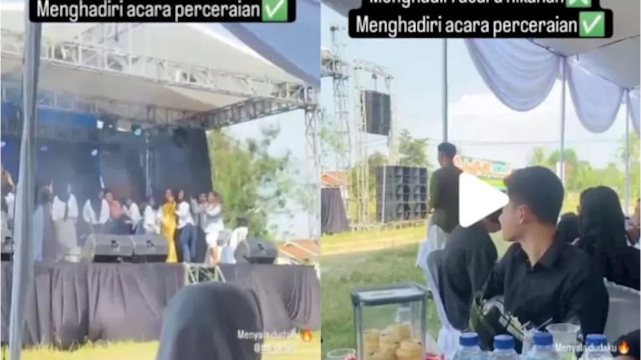 Heboh Pria di Lampung Gelar Pesta Perceraian, Lengkap dengan Panggung Musik