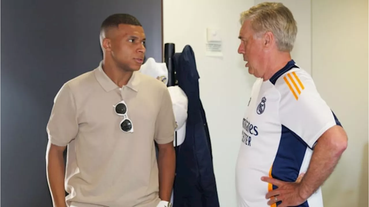 Ungkapan Selamat Datang dari Carlo Ancelotti Buat Kylian Mbappe