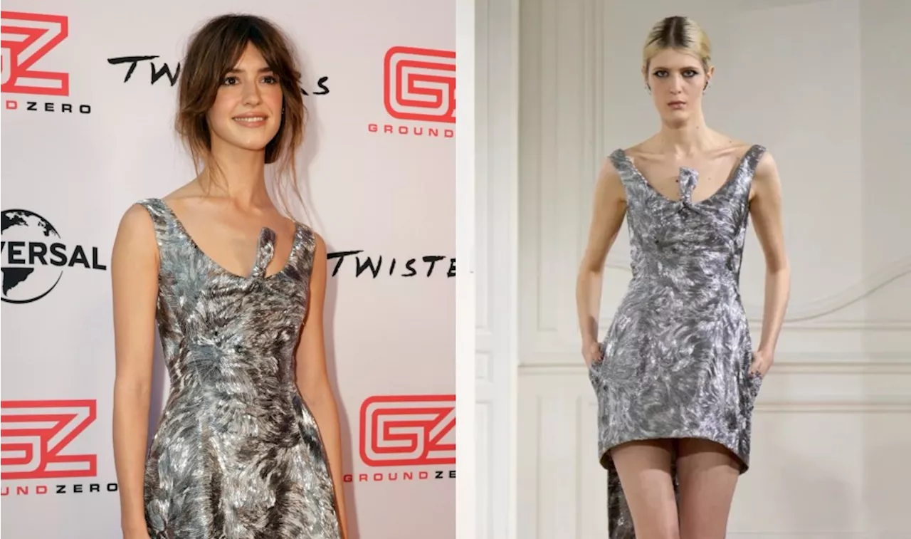 Daisy Edgar-Jones Embraces Metallic Trend in Givenchy Minidress With Swirl Illusions for ‘Twisters’ Oklahoma Premiere