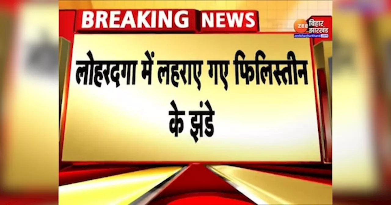 लोहरदगा में लहराया फिलिस्तीनी झंडा, पुलिस ने जांच की कही बात