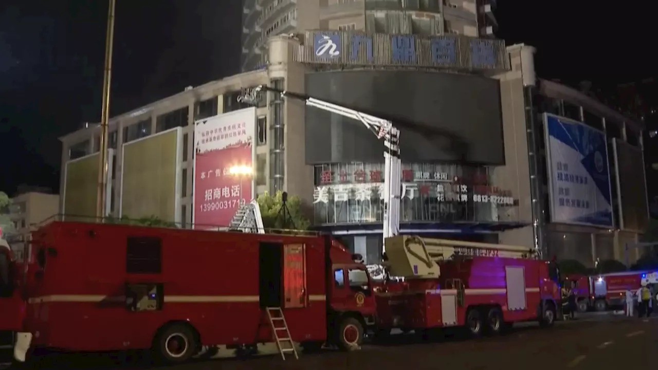 Al menos 16 muertos en un incendio de unos grandes almacenes en el centro de China