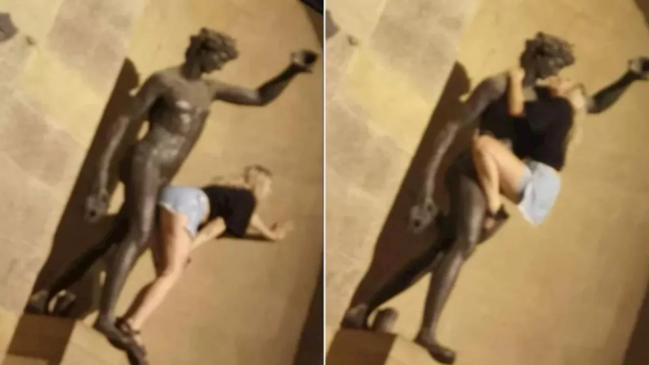 Italian officials slam tourist who ‘mimicked sex acts’ on a statue of Bacchus in Florence