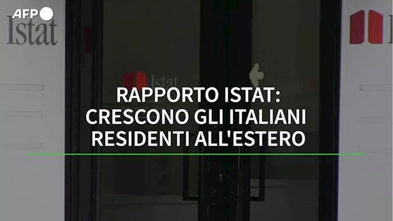 Rapporto Istat: aumentano gli italiani che vivono all'estero