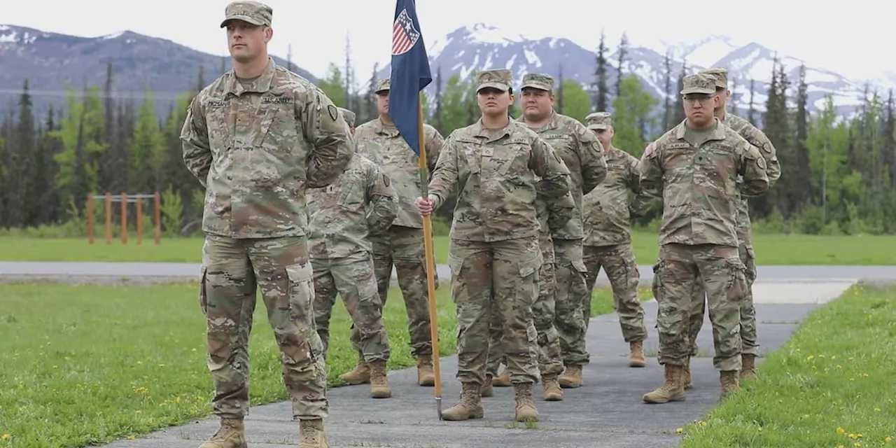 Alaska Army Guardsmen bid families farewell ahead of Middle East deployment