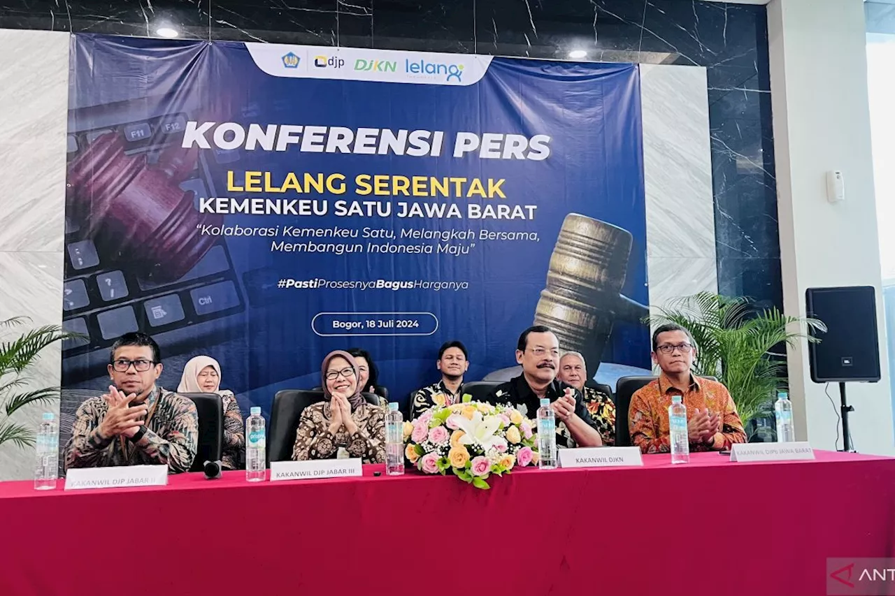 Lelang Serentak 77 aset penunggak pajak Kemenkeu Satu Jawa Barat