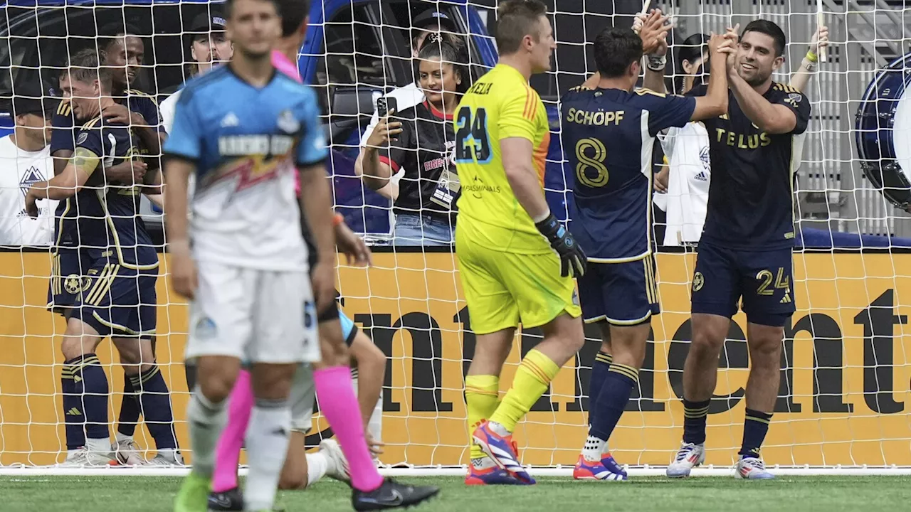 Picault's late goal, Takaoka's 5 saves helps Whitecaps beat Sporting KC 2-1