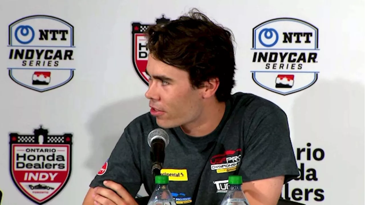 Honda Indy: Lochie Hughes almost misses press conference due to Toronto traffic