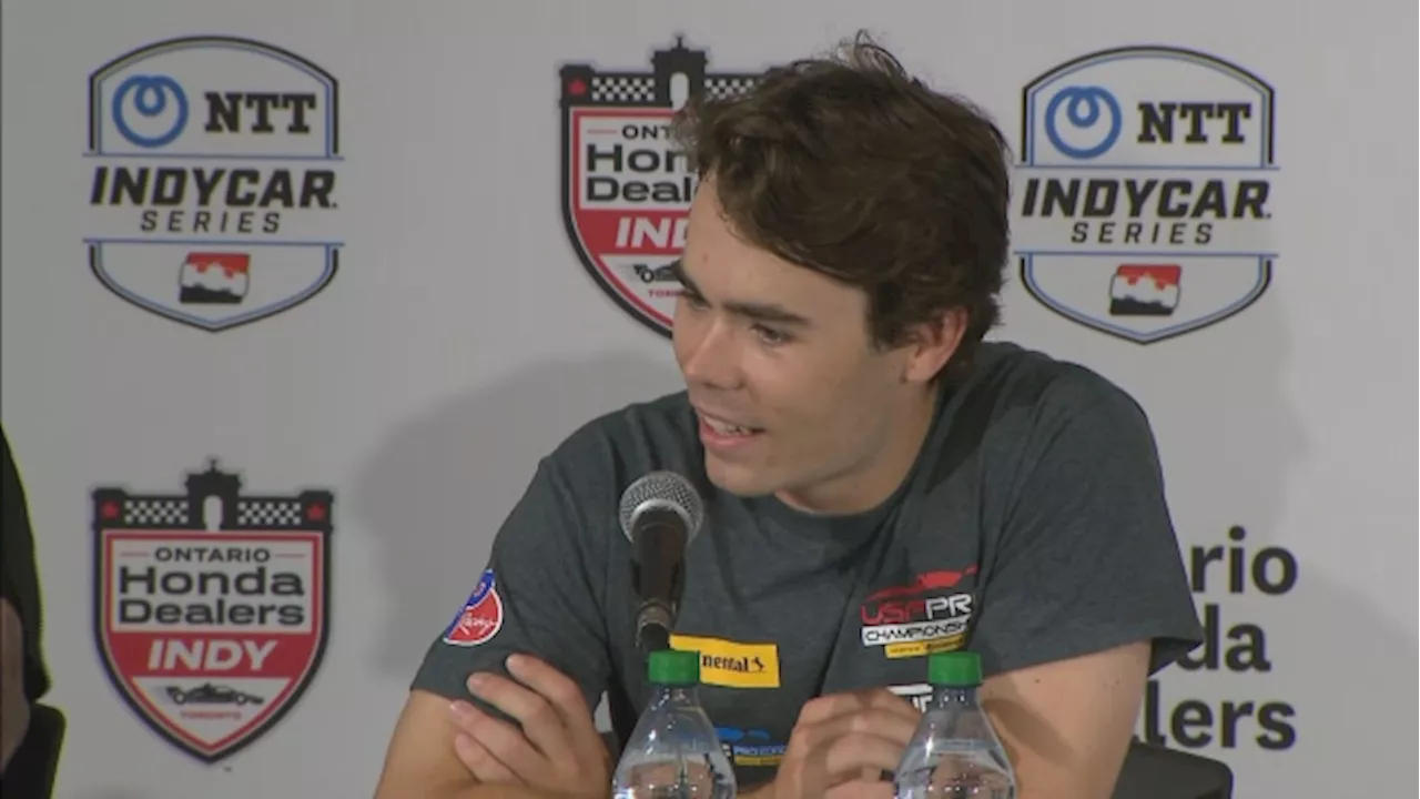 Honda Indy: Lochie Hughes almost misses press conference due to Toronto traffic