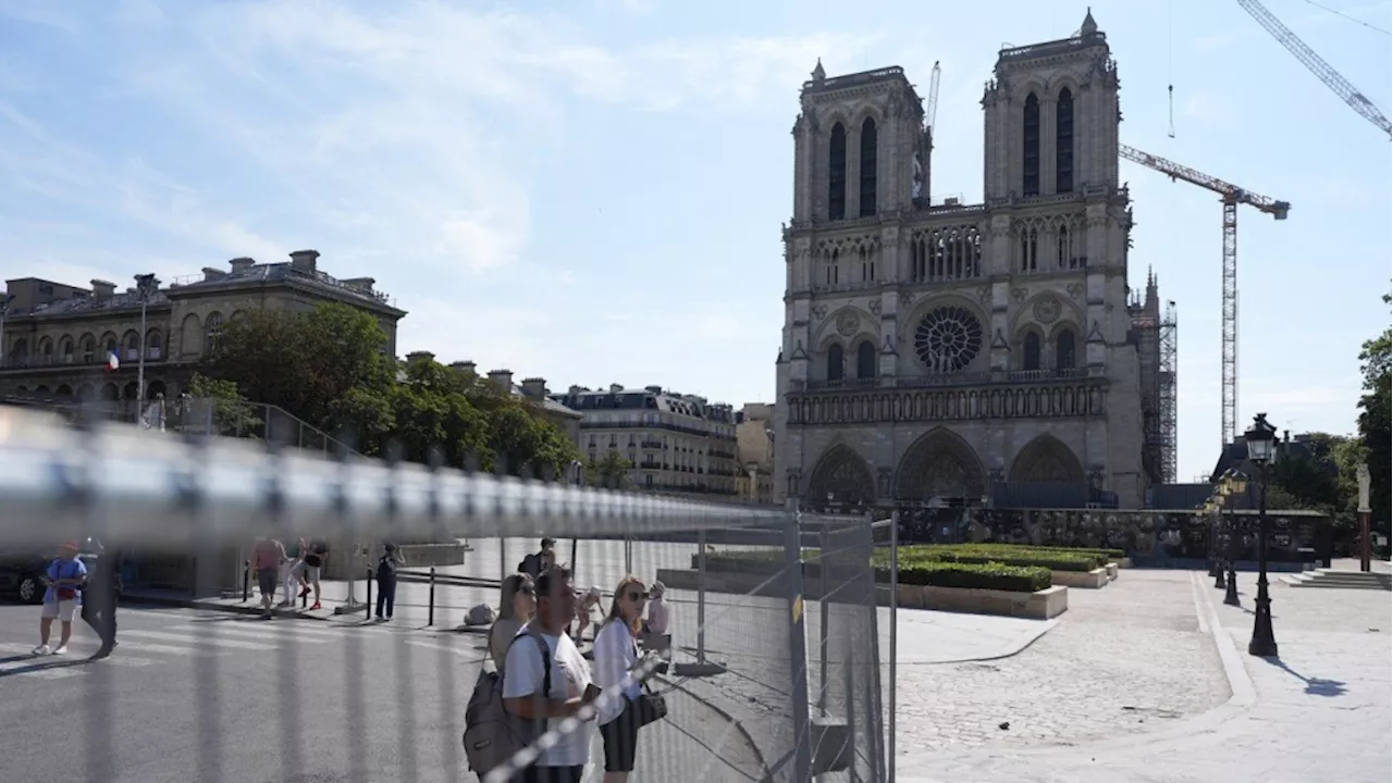 Paris police are sealing off the Seine River ahead of the Olympics opening ceremony