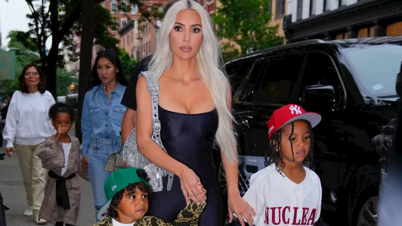 Kim Kardashian reveals one of her sons has rare autoimmune disorder where patches of skin lose...