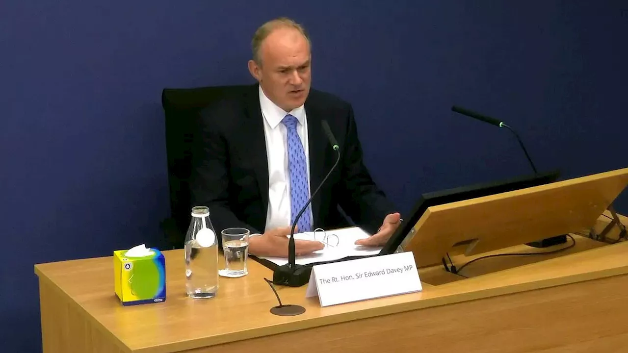 Ed Davey apologises to subpostmasters whose lives were ruined in Horizon IT scandal saying he should...