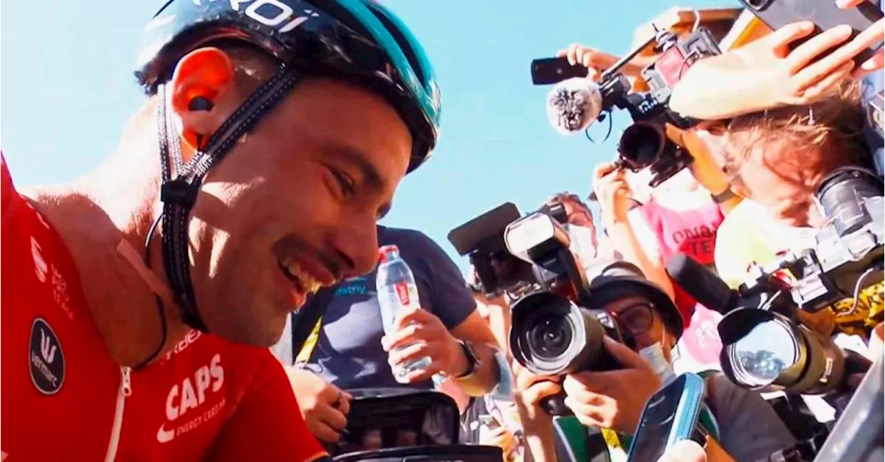 Victor Campenaerts, en un impresionante remate, ganó la etapa 18 del Tour de Francia