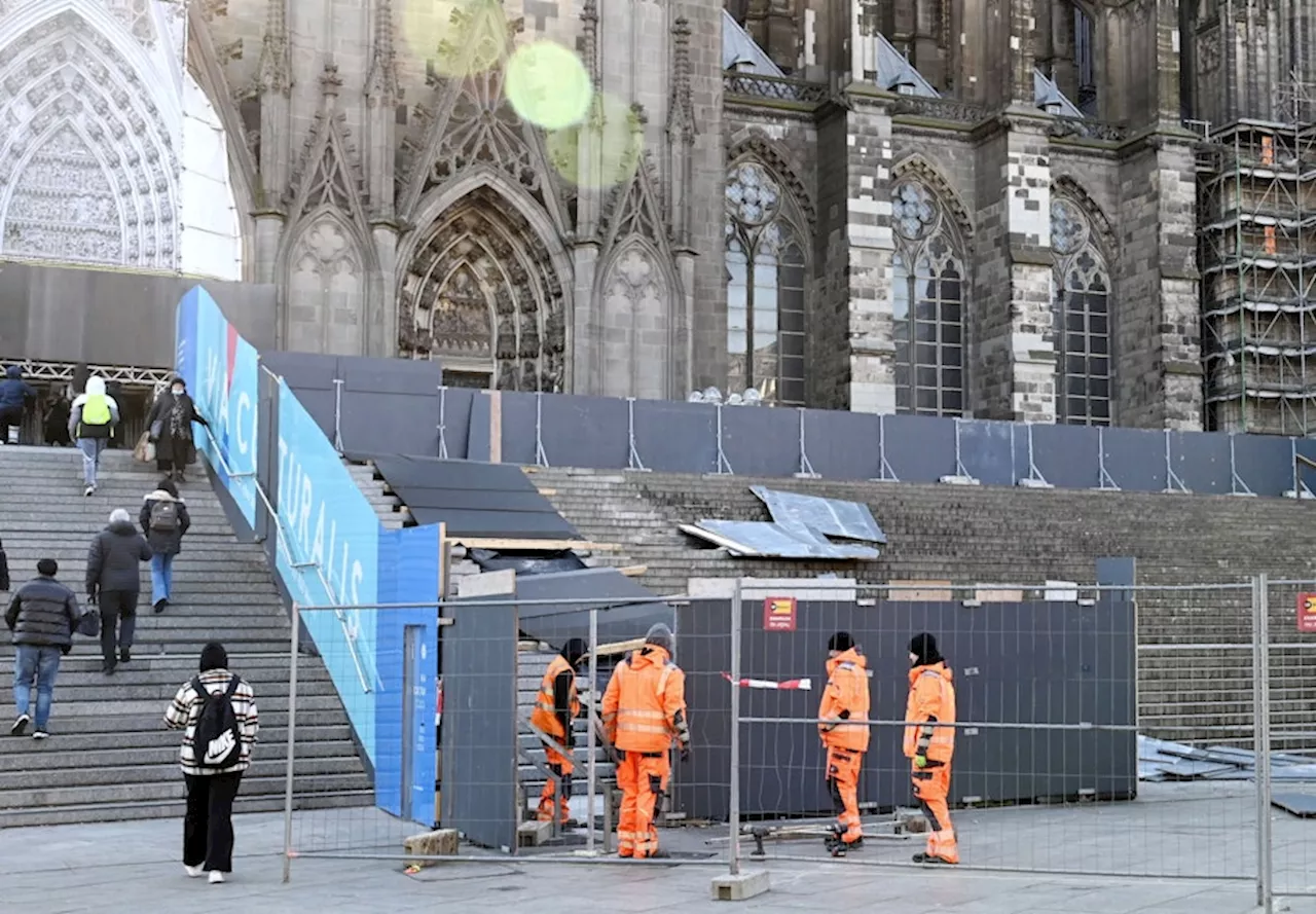 Köln: Domplatte wegen Bauarbeiten teilweise bis November gesperrt