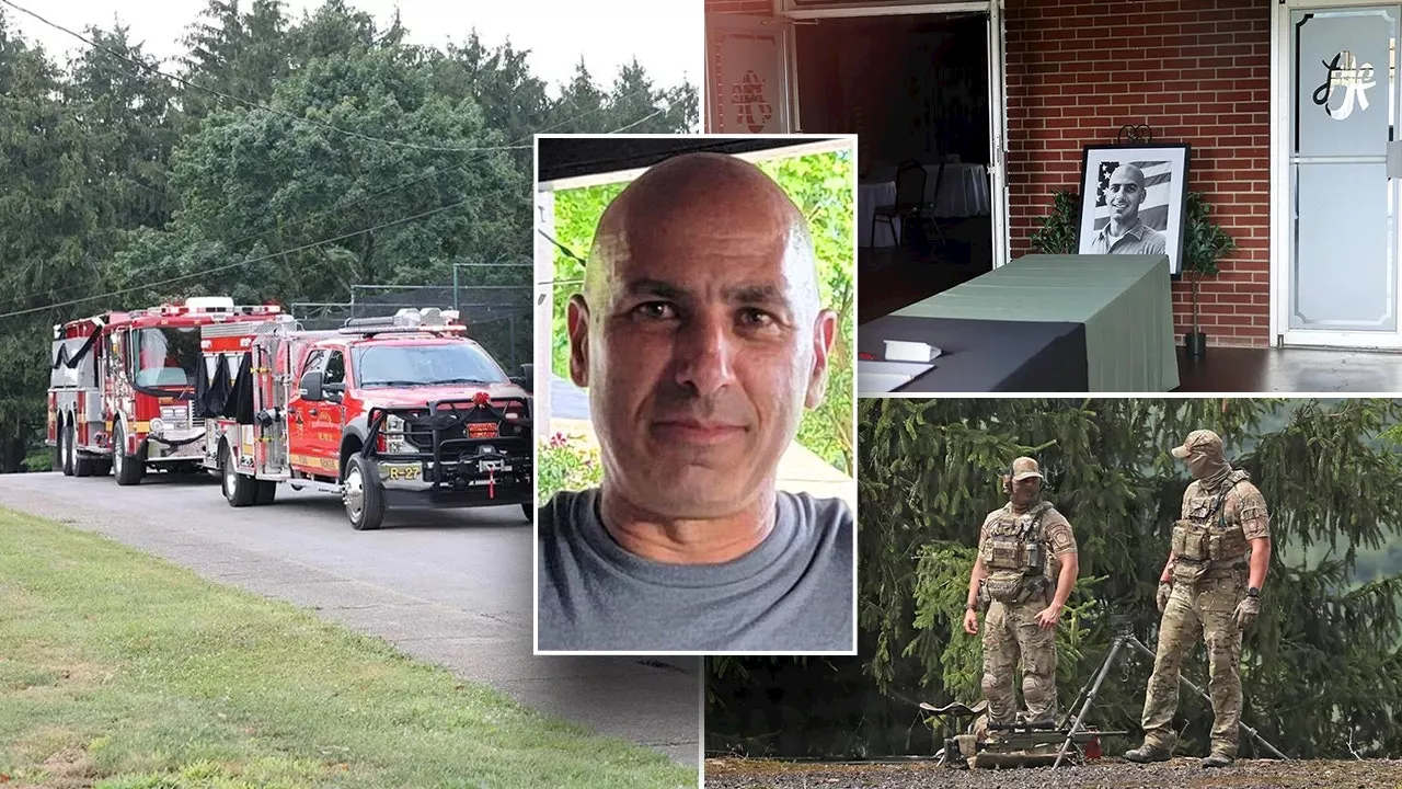 Trump shooting victim Corey Comperatore's casket escorted by firefighters preparing for hero's wake