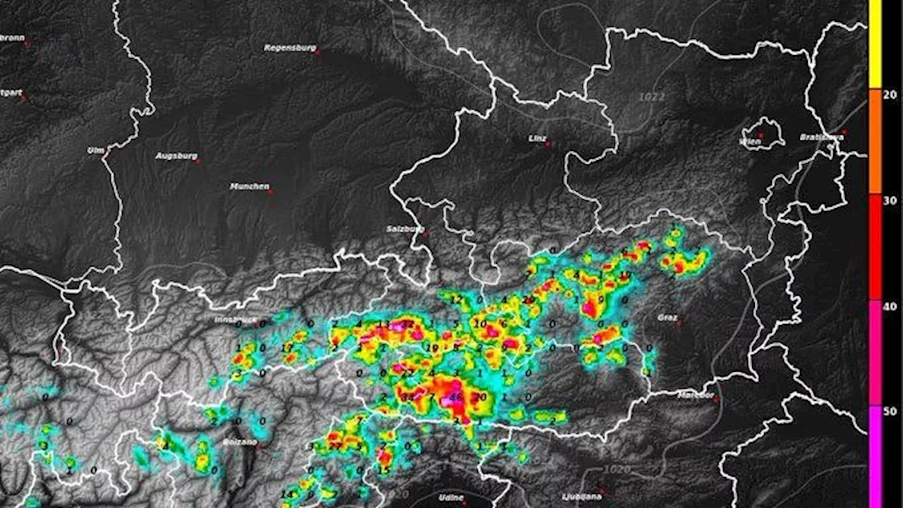 Karte zeigt, wo jetzt schwere Unwetter drohen