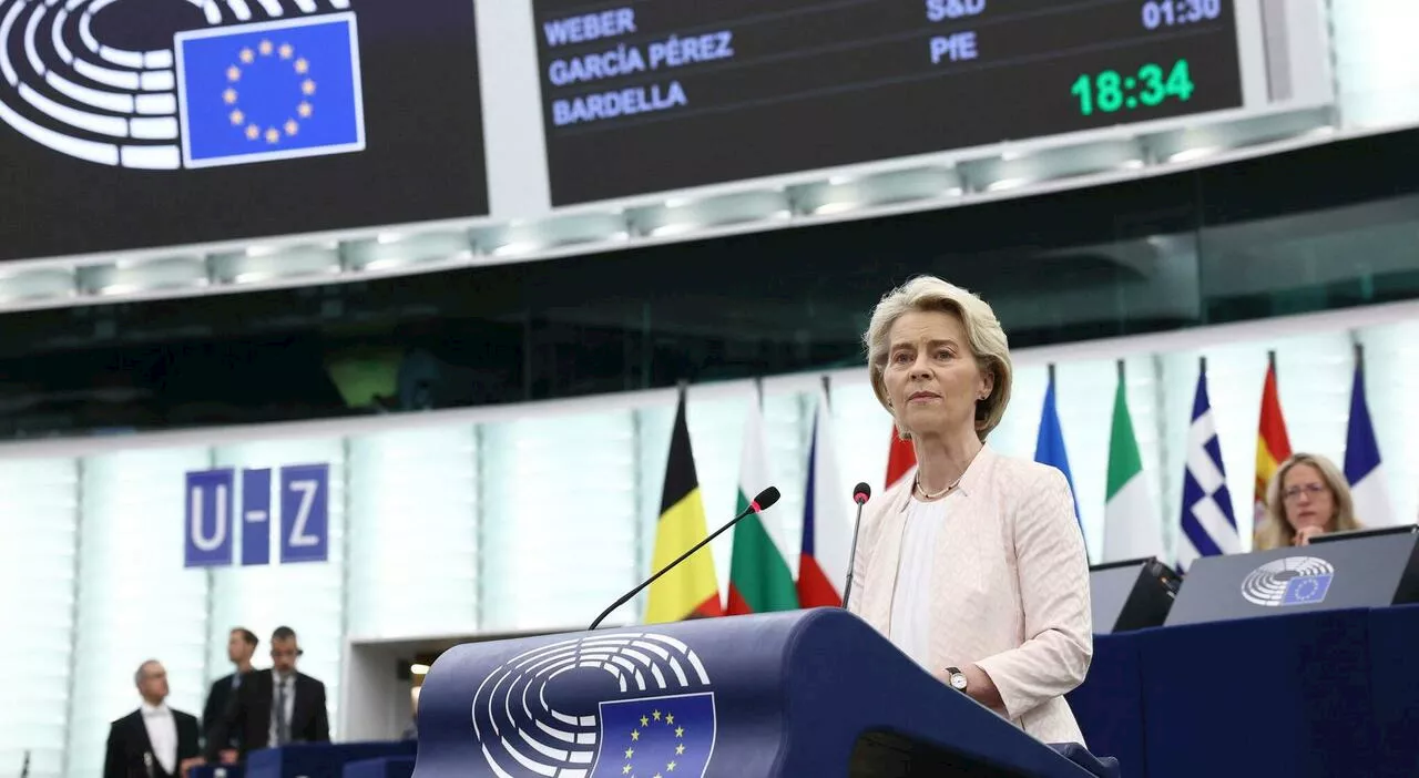 Von der Leyen, il discorso di oggi al Parlamento: le linee guida per il quinquennio 2024-2029