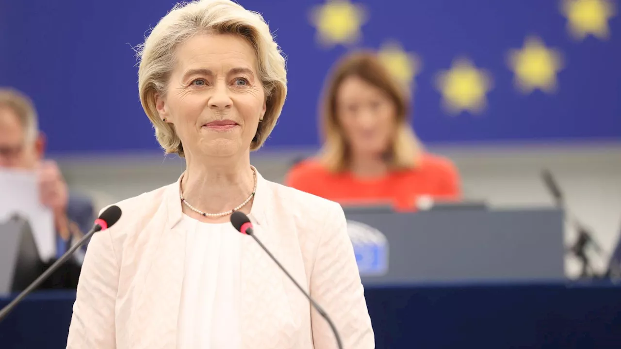 Von der Leyen, reelegida por la Eurocámara para un segundo mandato por una 'gran coalición' ampliada