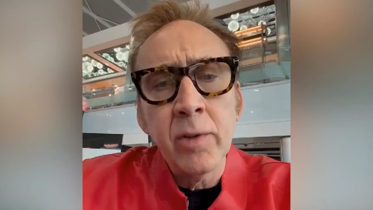 Nicolas Cage affranto per l'assenza al Taormina Film Festival: «Sta succedendo qualcosa a casa»