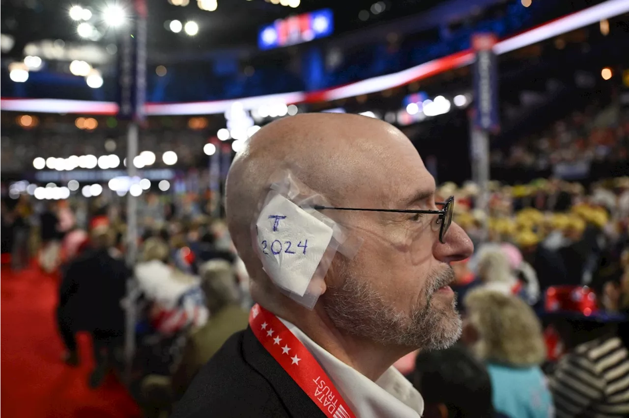 Vídeo: Republicanos utilizam bandagens na orelha em apoio a Trump durante convenção do partido