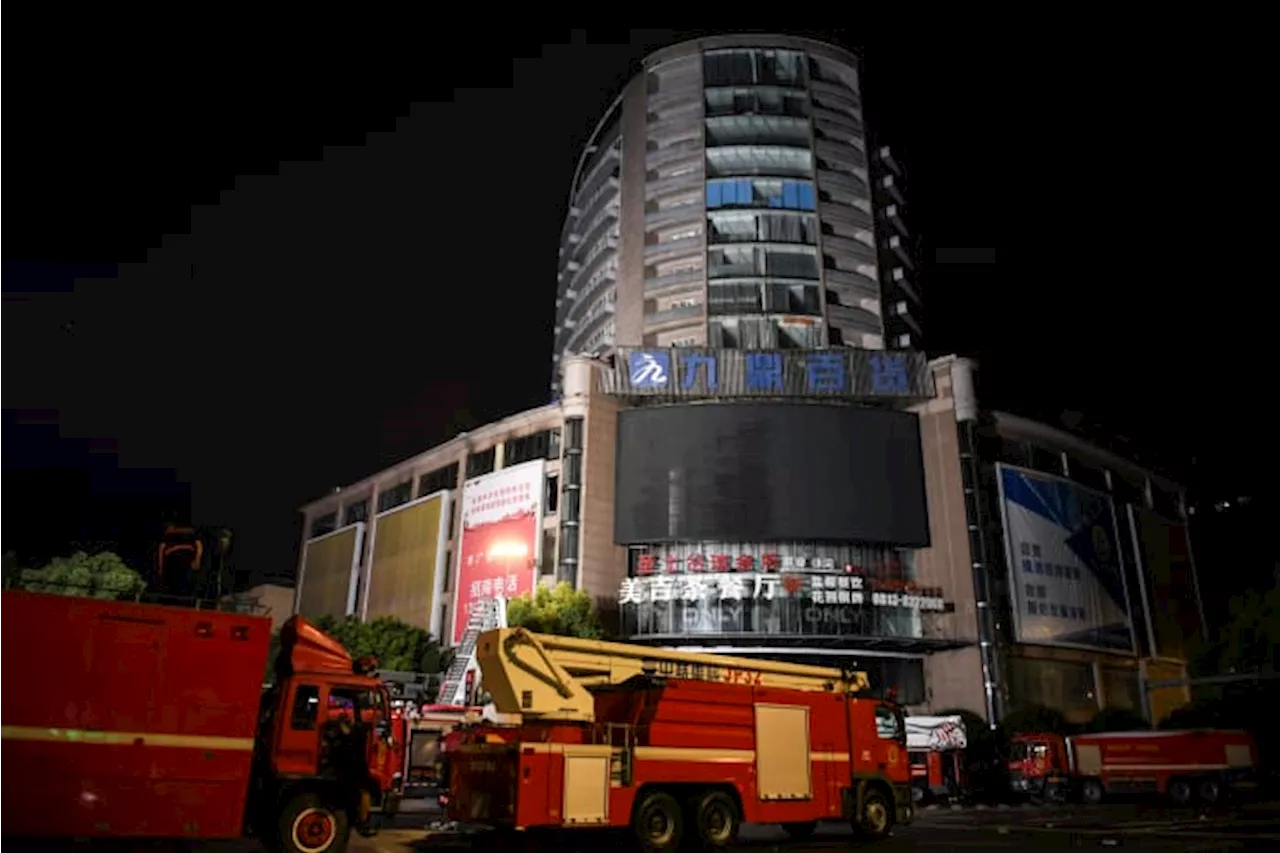 China investigators suspect construction work caused fire that killed 16 people in shopping mall