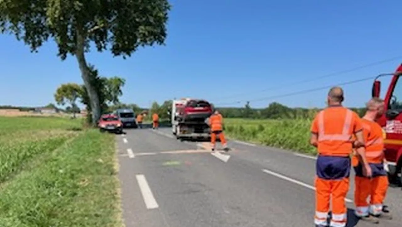 Lafrançaise : une conductrice héliportée à Purpan après un face-à-face