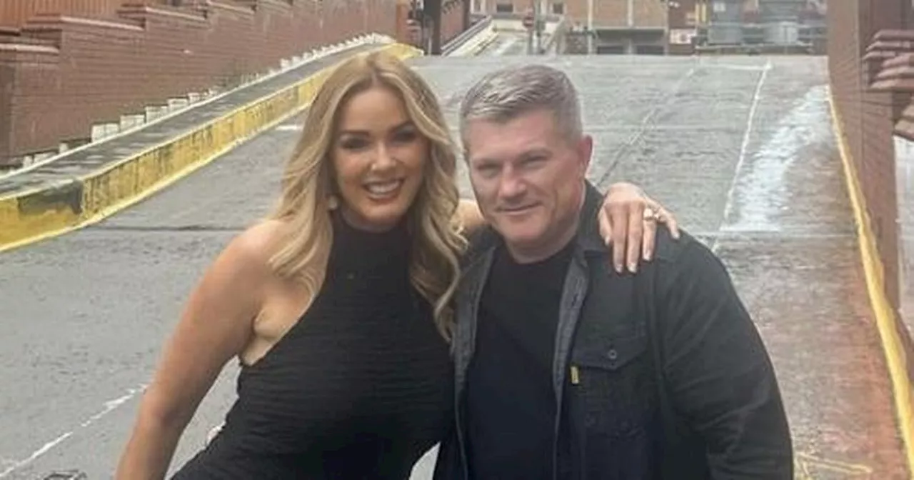 Ricky Hatton and Claire Sweeney in Blackpool to watch World Matchplay Darts