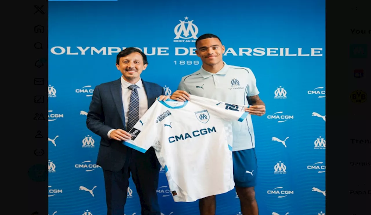 Mason Greenwood Resmi Bergabung dengan Marseille