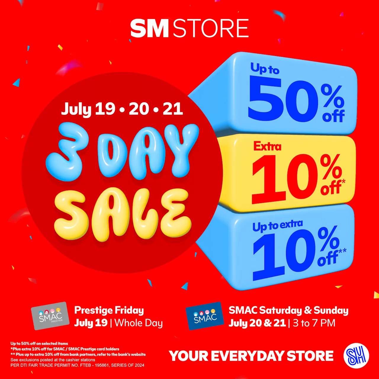 Every Deal You Shouldn’t Miss Every Day, this SM Store 3 Day Sale