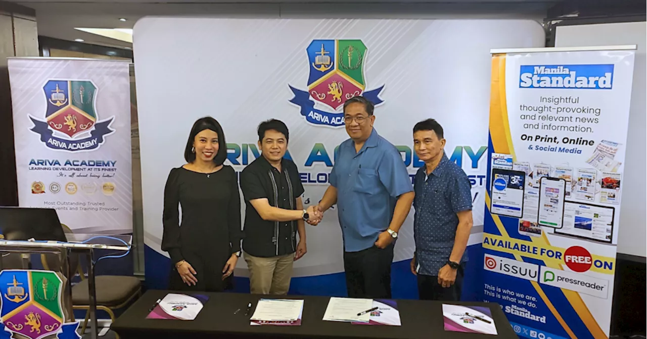 Manila Standard and ARIVA Academy Philippines forge strategic partnership