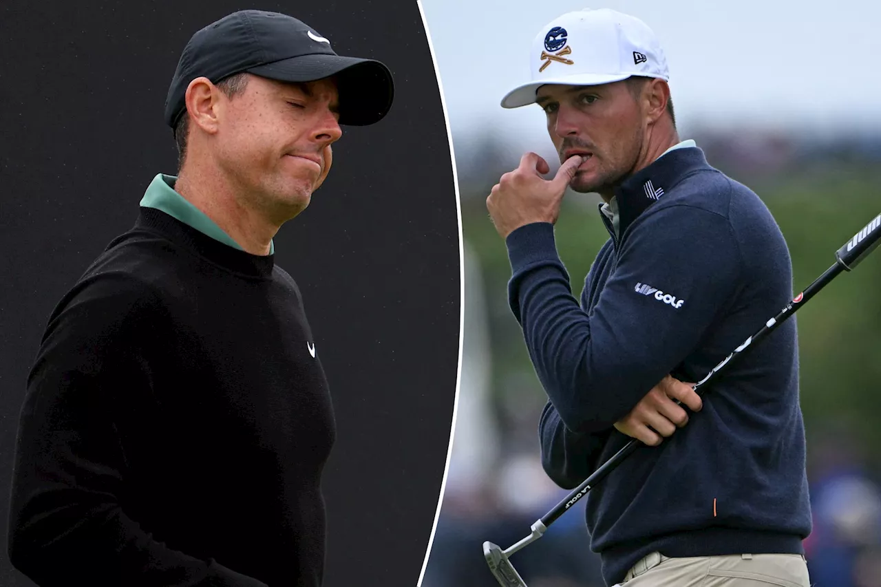 Rory McIlroy, Bryson DeChambeau lament 'difficult' and 'frustrating' British Open letdown as cut line looms