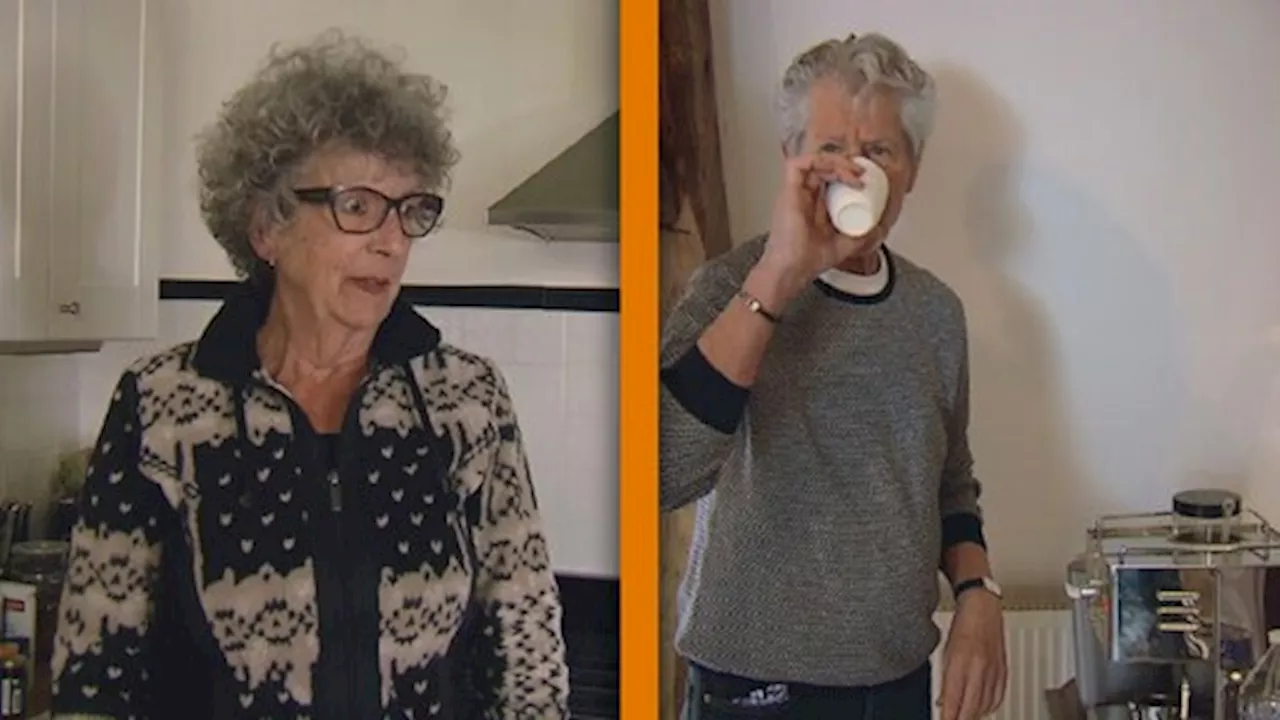 Joop heeft eigen koffiemachine mee in B&B Vol Liefde, walgt op voorhand van Anja's filterkoffie