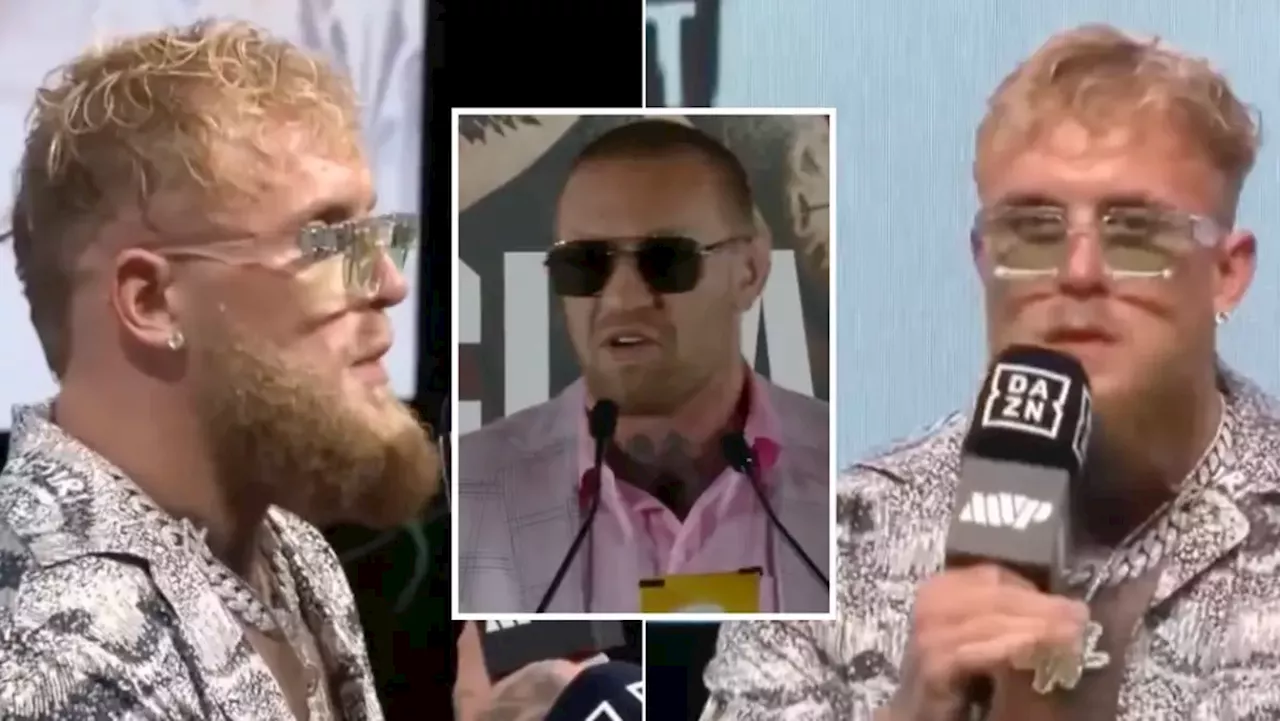 Jake Paul hits back at Conor McGregor with brutal comments during Mike Perry press conference