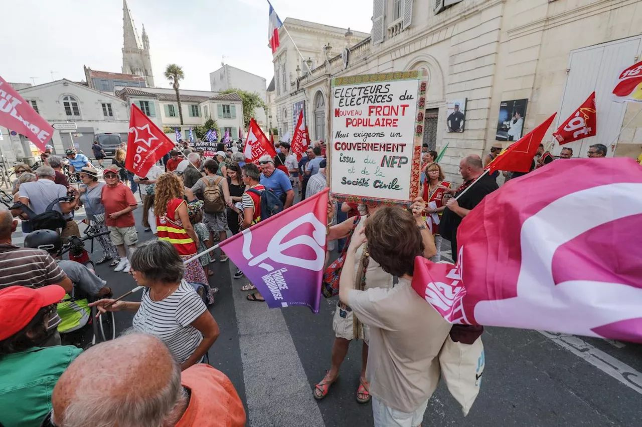 La Rochelle : 150 personnes manifestent pour demander un gouvernement issu du Nouveau Front populaire