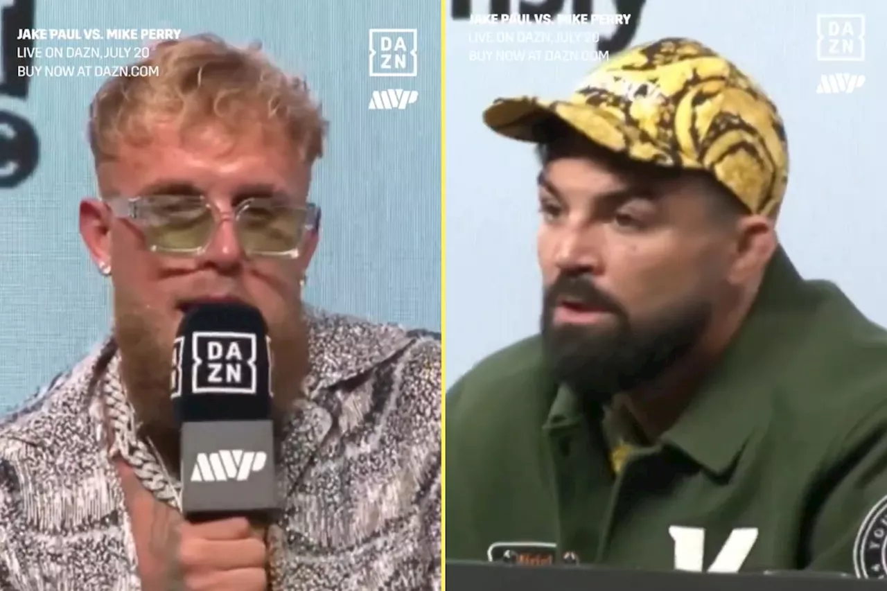 Mike Perry turns down Jake Paul’s bizarre pre-fight bet at heated press conference...