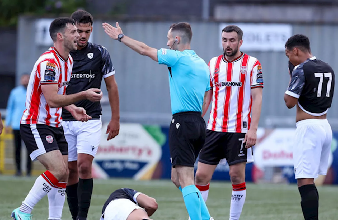 10-man Derry suffer extra-time European defeat to Magpies