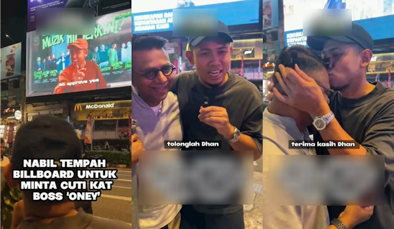 – Nabil Ahmad Buat Kejutan, Tempah Billboard Bukit Bintang Minta Bos Approve Cuti