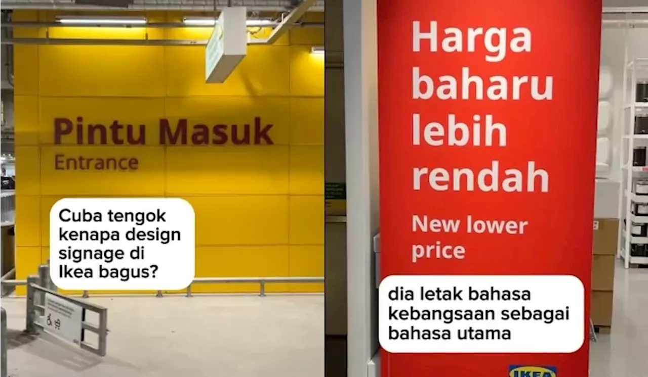 Papan Tanda IKEA Malaysia Dipuji Kerana Martabatkan Bahasa Melayu