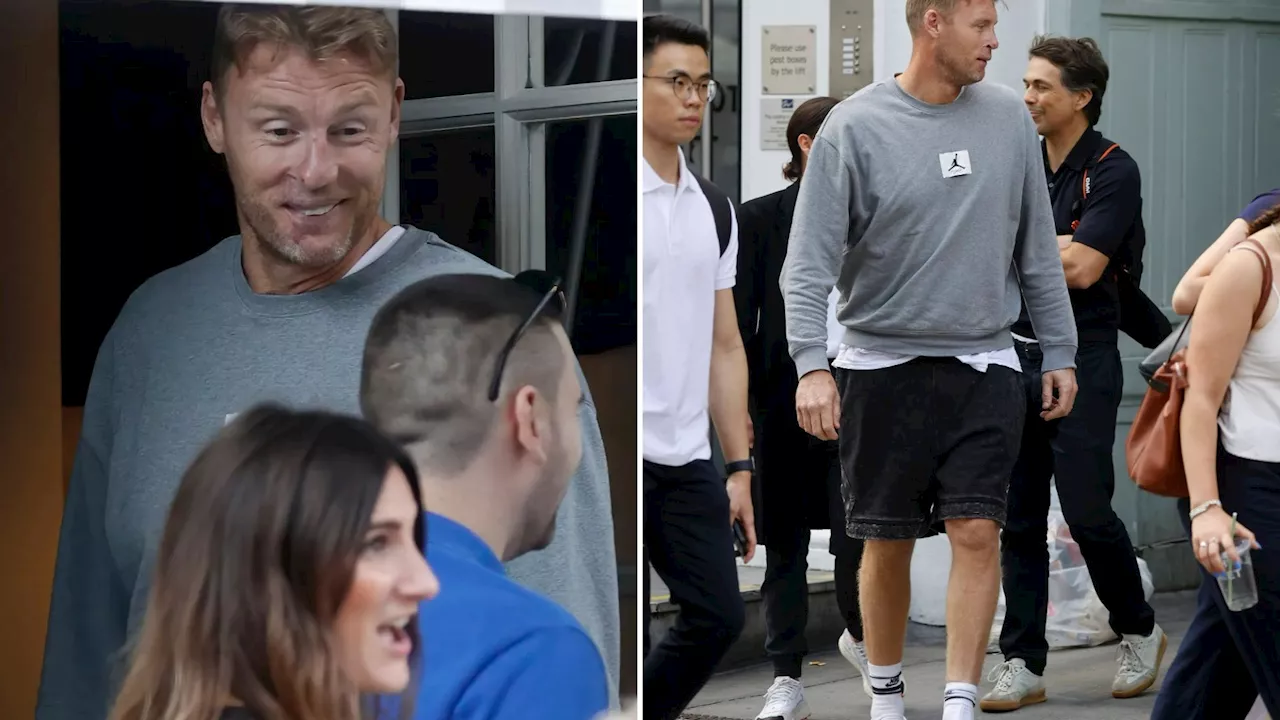 Smiling Freddie Flintoff enjoys swanky five-star hotel in London 18 months after brave Top Gear star’s h...