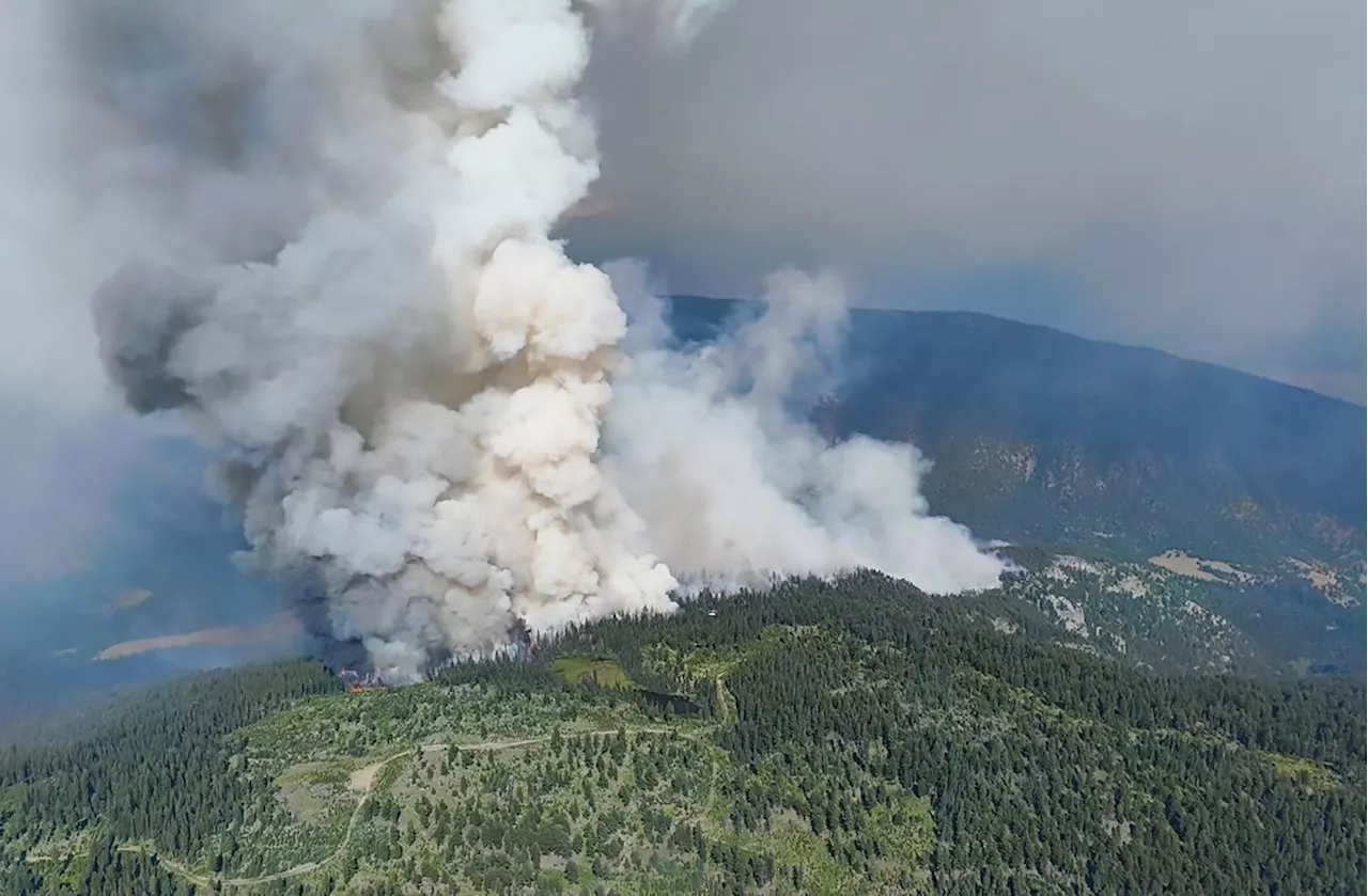 Wildfire prompts evacuation orders near Spences Bridge, B.C., as hot spell continues