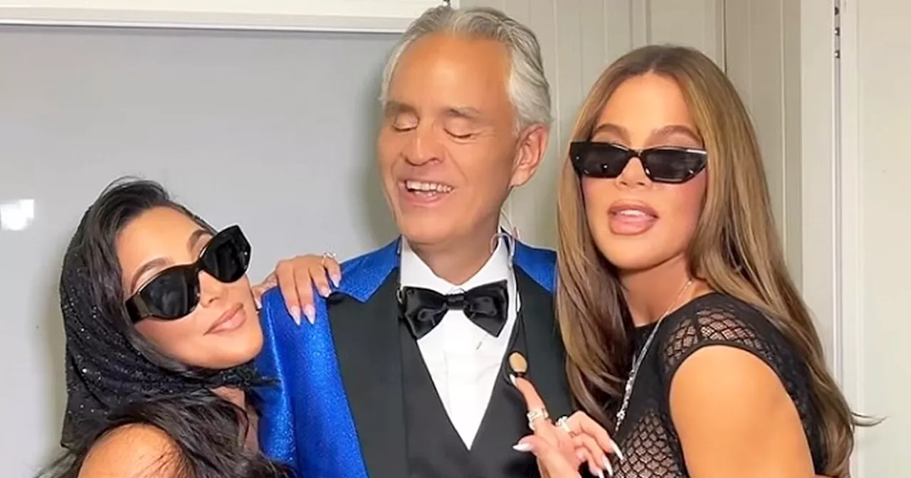 Kim And Khloé Kardashian Re-Create Family Feud In Video With Andrea Bocelli