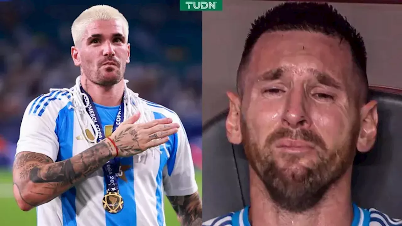 De Paul: Llanto de Messi motivó a Argentina a ganar la Copa América