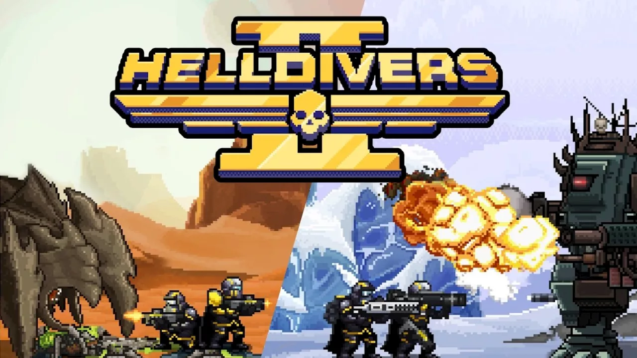 This Helldivers 2 demake reimagines the game as a 16-bit Metal Slug style shooter