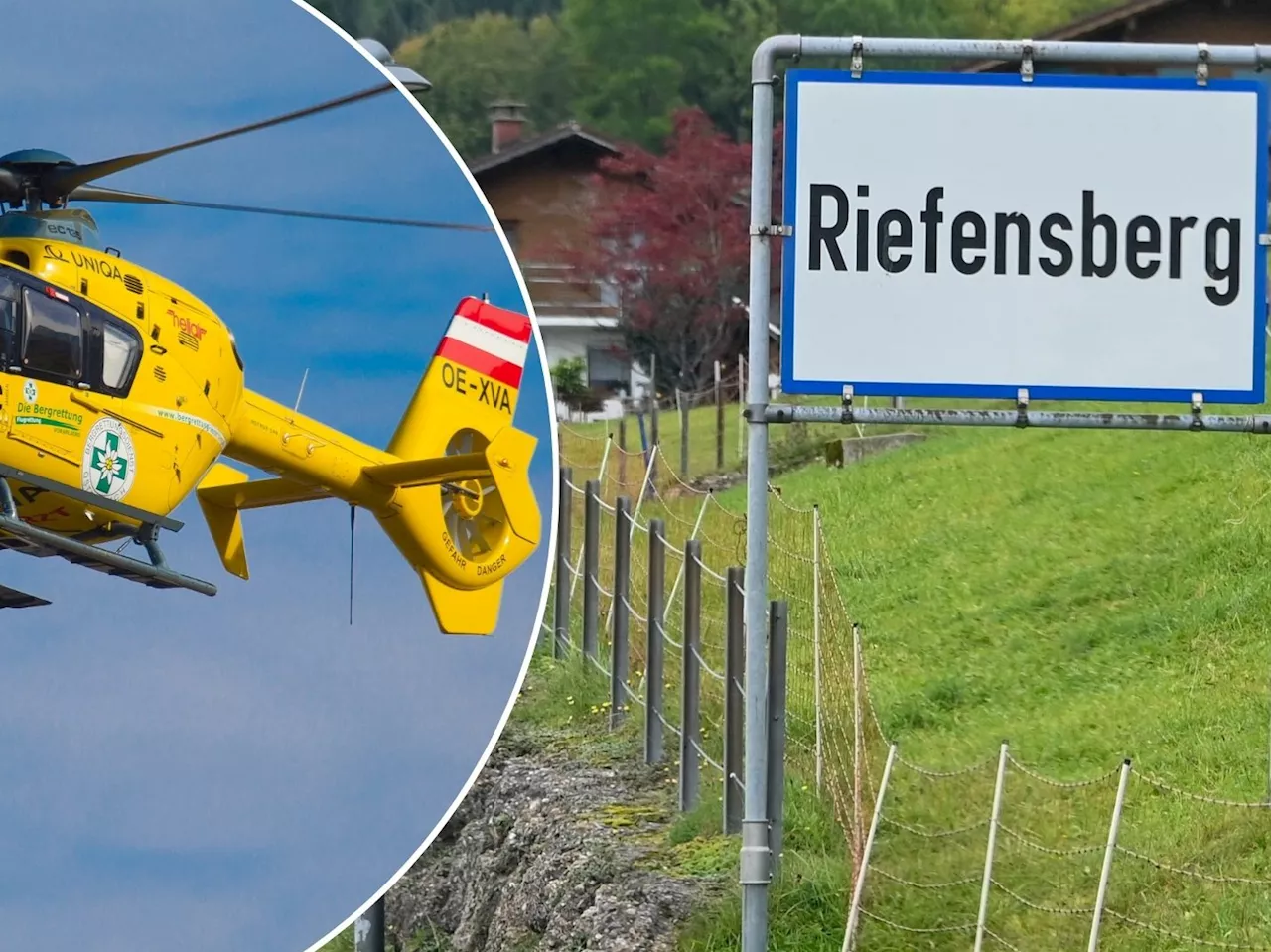 Schwerer Unfall in Riefensberg: 72-Jähriger aus Traktor-Heckmulde geschleudert und schwer verletzt