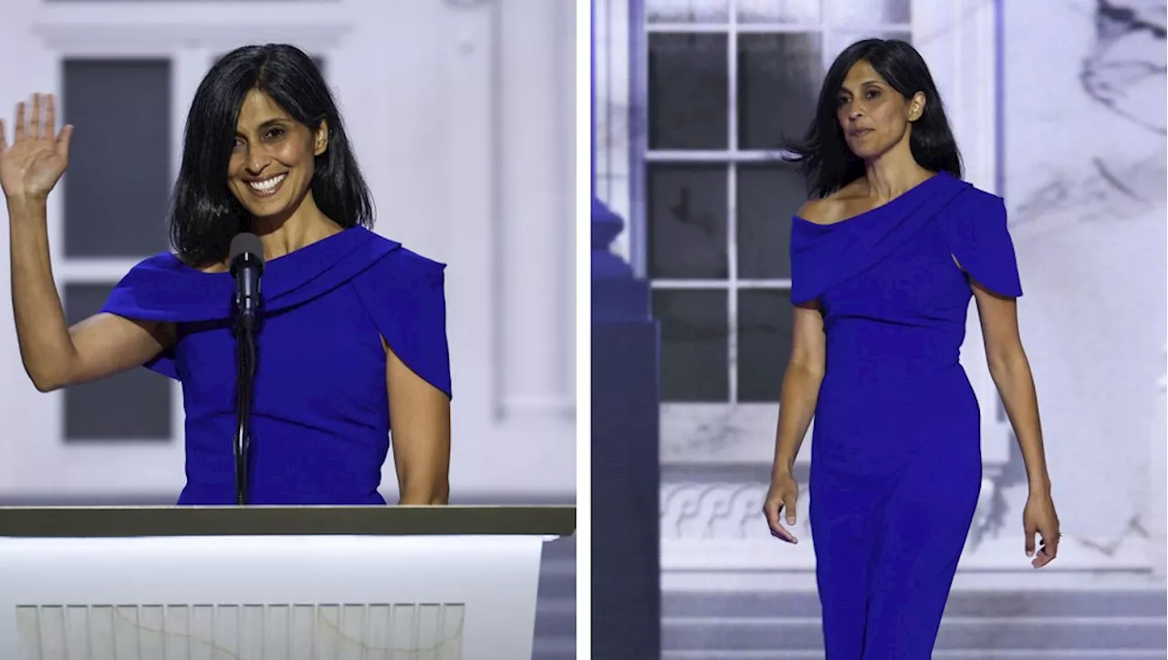 J.D. Vance’s Wife Usha Opts for Off-the-Rack, Cobalt Blue Dress for Speech at the RNC