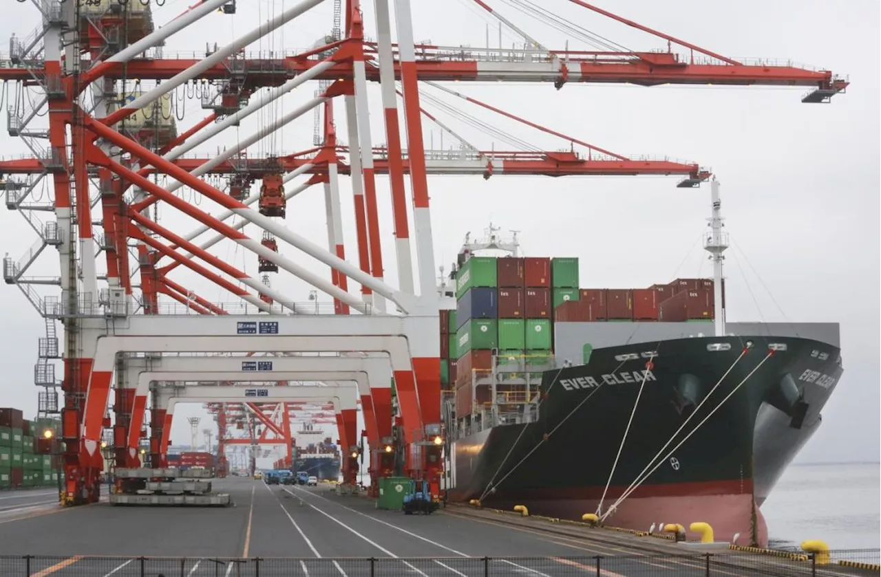 Japan's trade deficit for first half declines as exports recover